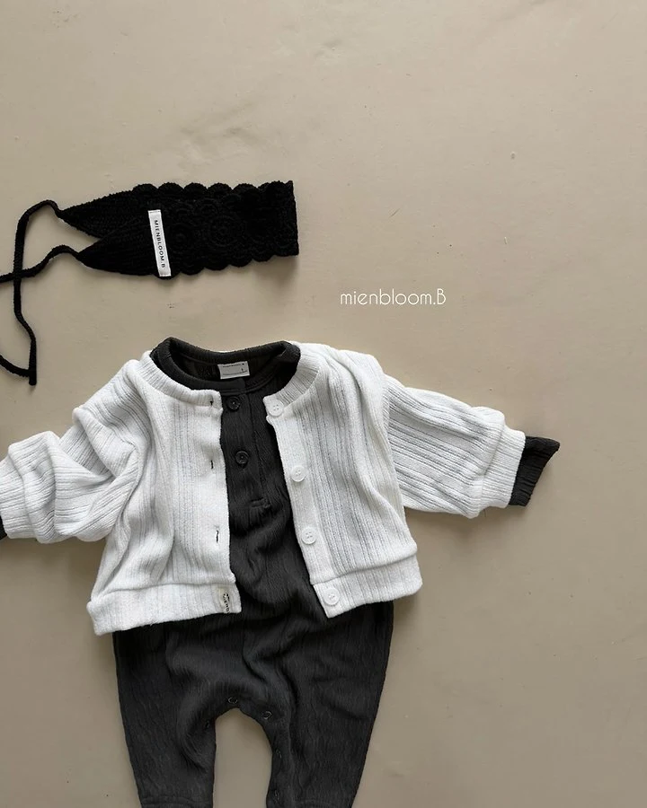 Mienbloom B - Korean Baby Fashion - #babyoutfit - Bebe Cable Knit Suit - 9