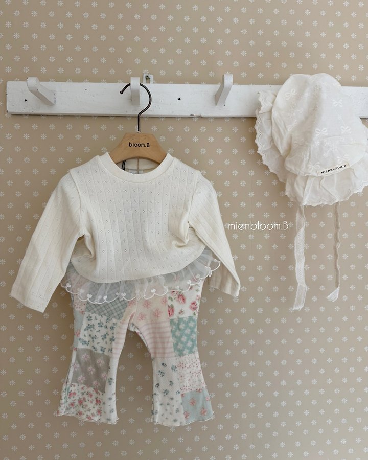 Mienbloom B - Korean Baby Fashion - #babywear - Bebe Heart Lace Tee - 11