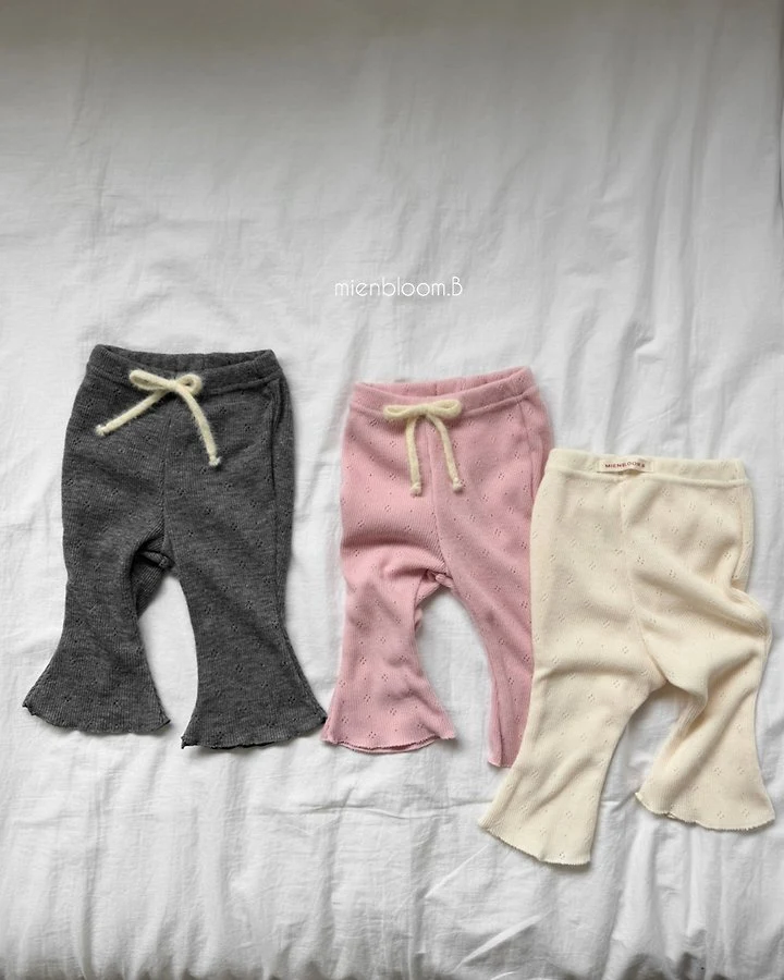Mienbloom B - Korean Baby Fashion - #babywear - Bebe Knit Bootcut Pants