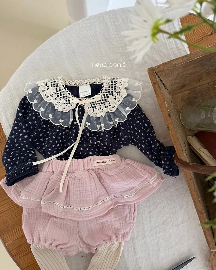 Mienbloom B - Korean Baby Fashion - #babywear - Bebe Baby's Breath Tee - 10