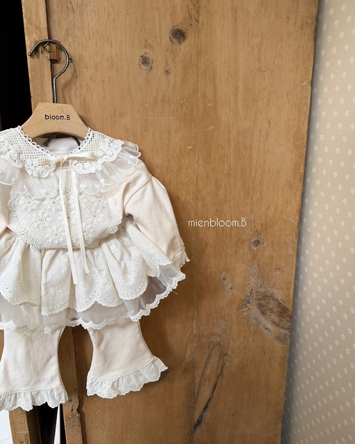 Mienbloom B - Korean Baby Fashion - #onlinebabyboutique - Bebe Heart Lace Cape - 12