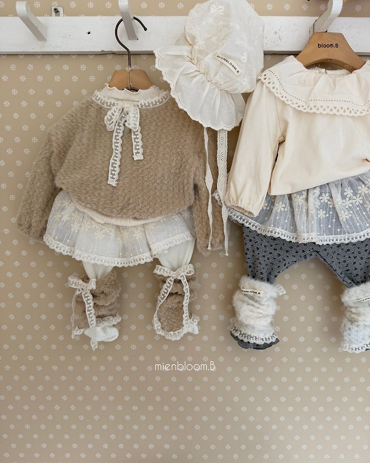 Mienbloom B - Korean Baby Fashion - #onlinebabyboutique - Bebe Tencel Lace Skirt - 10