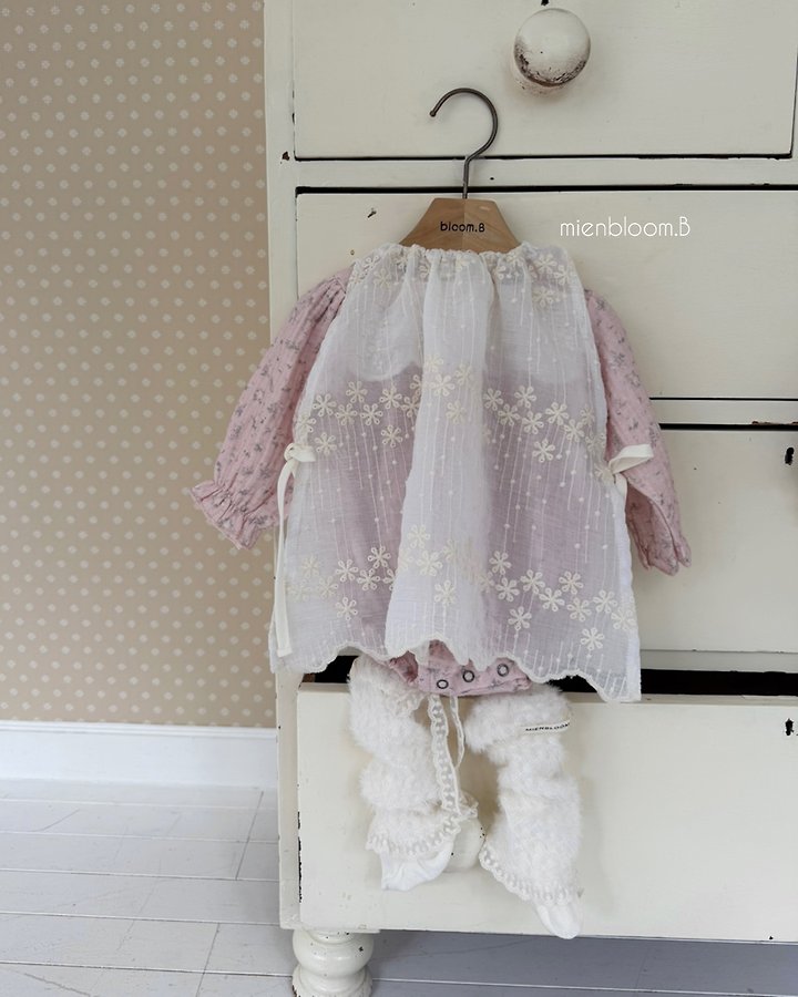 Mienbloom B - Korean Baby Fashion - #onlinebabyboutique - Bebe Bell Flower One-piece - 8