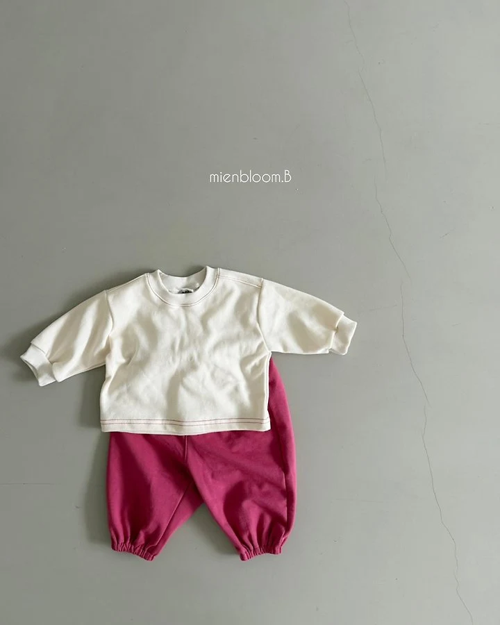 Mienbloom B - Korean Baby Fashion - #onlinebabyshop - Bebe Soft Jogger Pants - 12