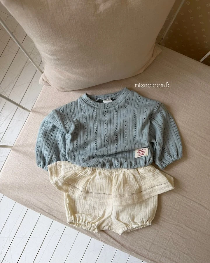 Mienbloom B - Korean Baby Fashion - #onlinebabyshop - Bebe Luna Knit Tee - 9