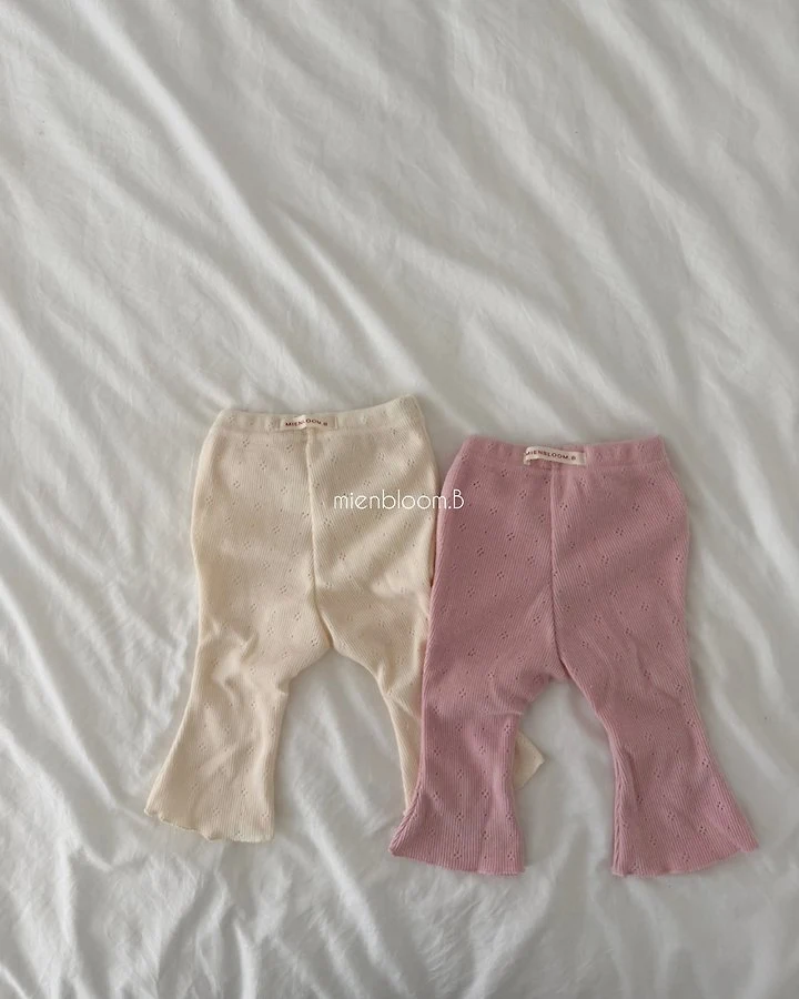 Mienbloom B - Korean Baby Fashion - #onlinebabyshop - Bebe Knit Bootcut Pants - 3