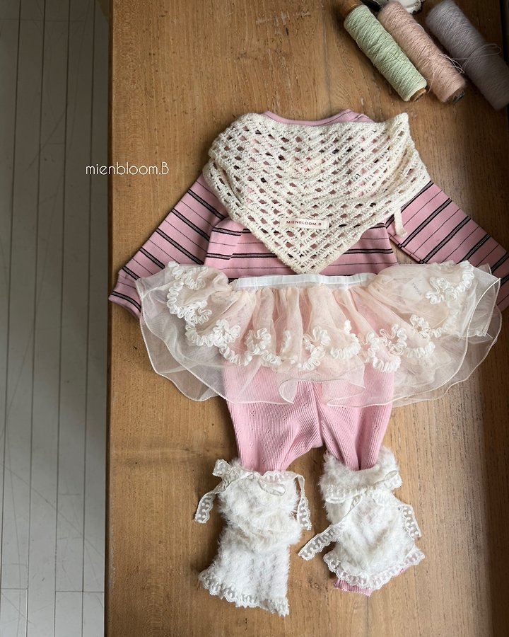 Mienbloom B - Korean Baby Fashion - #onlinebabyshop - Bebe Crochet Kerchief - 12