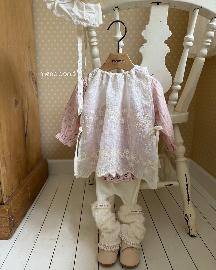 Mienbloom B - Korean Baby Fashion - #onlinebabyshop - Bebe Bell Flower One-piece - 9