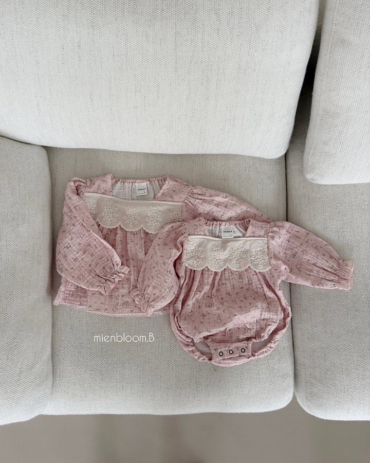 Mienbloom B - Korean Baby Fashion - #onlinebabyshop - Bebe Lala Floral Suit - 9