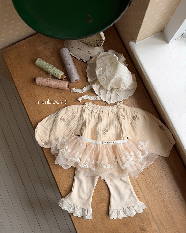 Mienbloom B - Korean Baby Fashion - #onlinebabyshop - Bebe Star Lace Hat - 8