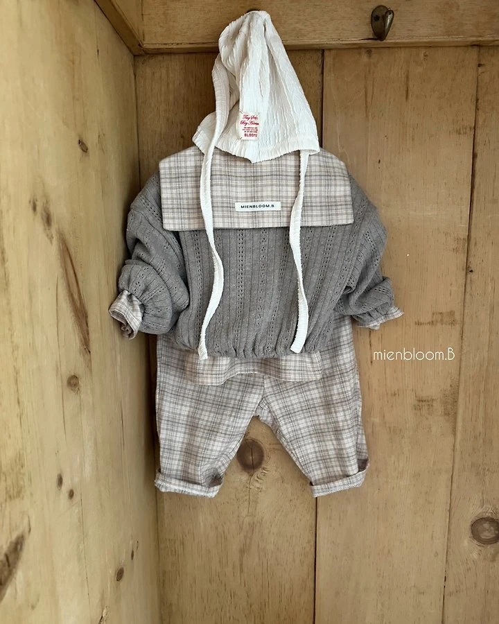 Mienbloom B - Korean Baby Fashion - #smilingbaby - Bebe Check Shirt - 7