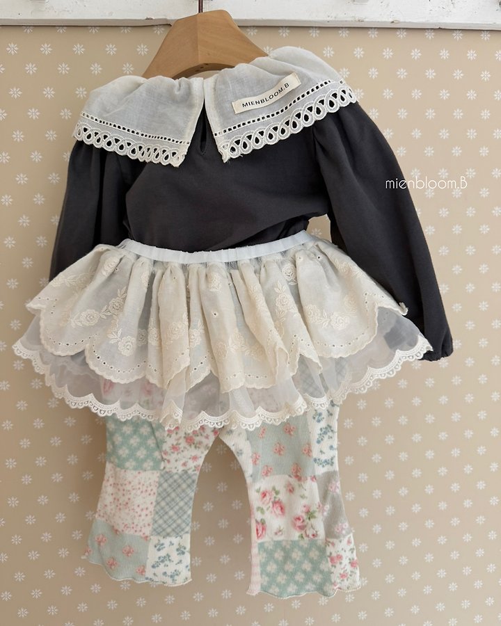 Mienbloom B - Korean Children Fashion - #childofig - Kids Patch Bootcut Pants - 11