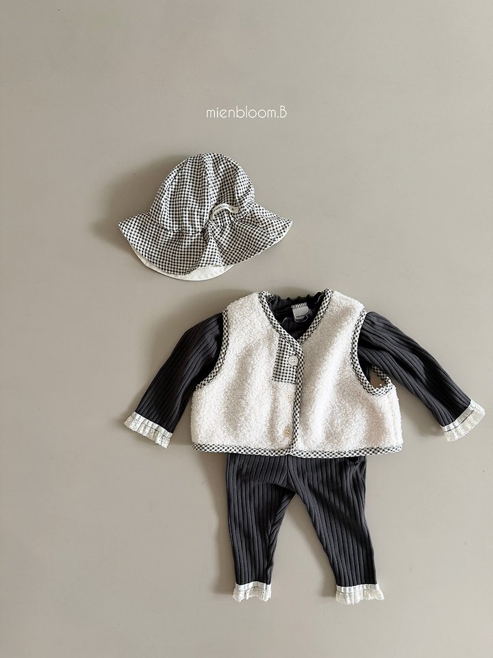 Mienbloom B - Korean Children Fashion - #discoveringself - Kids Lace Rib Leggings - 12
