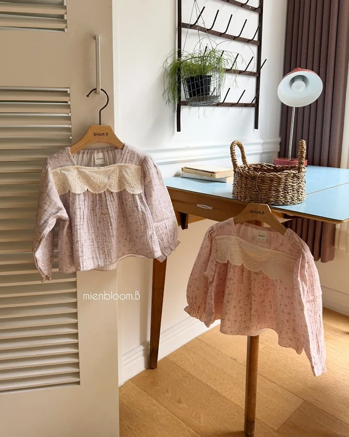 Mienbloom B - Korean Children Fashion - #fashionkids - Kids Lala Floral Blouse - 2