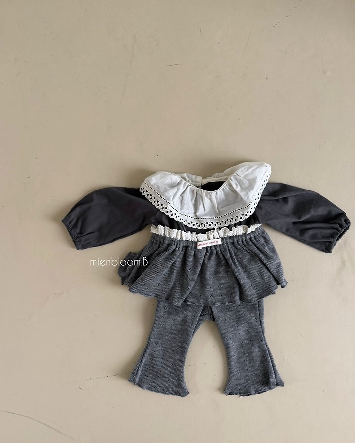 Mienbloom B - Korean Children Fashion - #kidsshorts - Kids Shushu Collar Tee - 6
