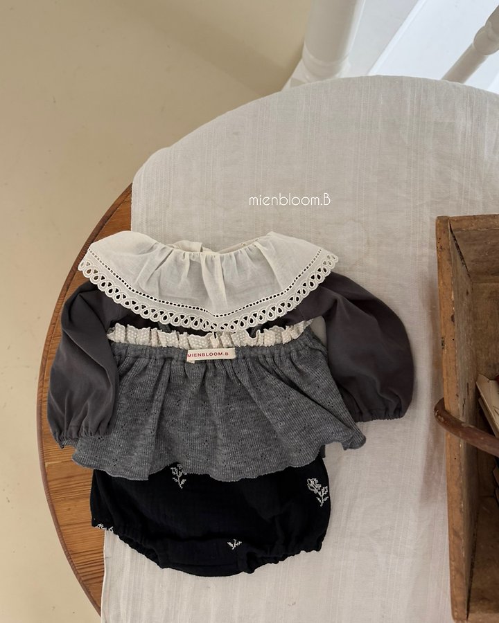 Mienbloom B - Korean Children Fashion - #kidsstore - Kids Shushu Collar Tee - 7