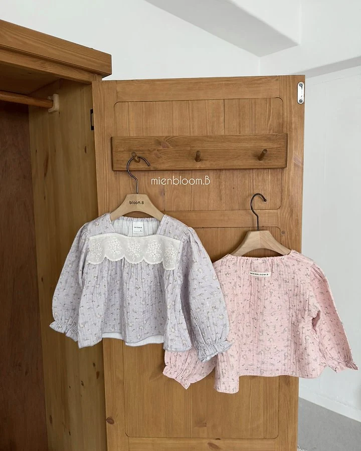 Mienbloom B - Korean Children Fashion - #kidsshorts - Kids Lala Floral Blouse - 4