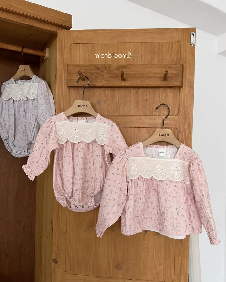 Mienbloom B - Korean Children Fashion - #littlefashionista - Kids Lala Floral Blouse - 7