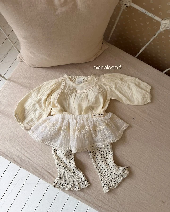 Mienbloom B - Korean Children Fashion - #littlefashionista - Kids Tencel Lace Skirt - 6