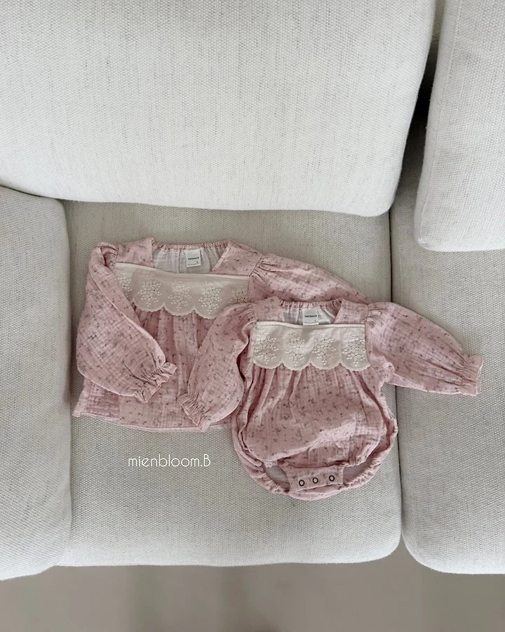 Mienbloom B - Korean Children Fashion - #magicofchildhood - Kids Lala Floral Blouse - 8