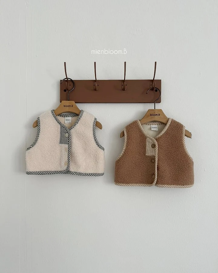Mienbloom B - Korean Children Fashion - #prettylittlegirls - Kids Teddy Fleece Vest