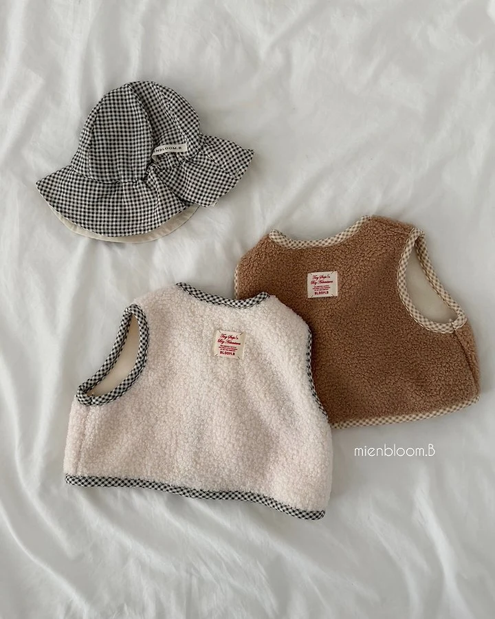 Mienbloom B - Korean Children Fashion - #todddlerfashion - Kids Teddy Fleece Vest - 2