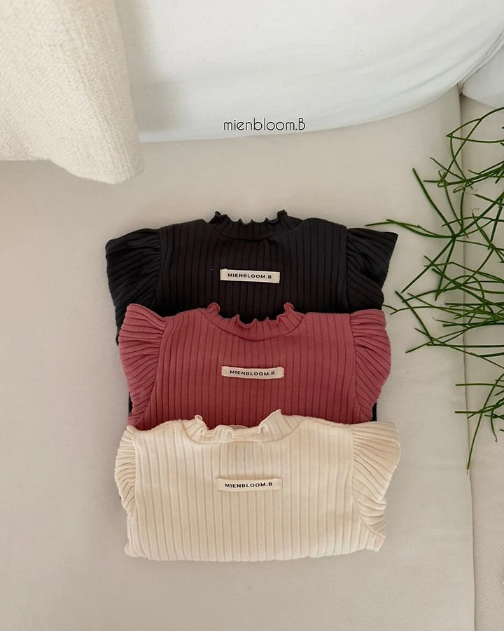 Mienbloom B - Korean Children Fashion - #prettylittlegirls - Kids Lace Rib Tee - 4