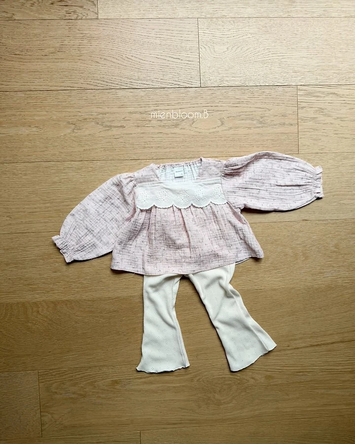Mienbloom B - Korean Children Fashion - #toddlerclothing - Kids Lala Floral Blouse - 12