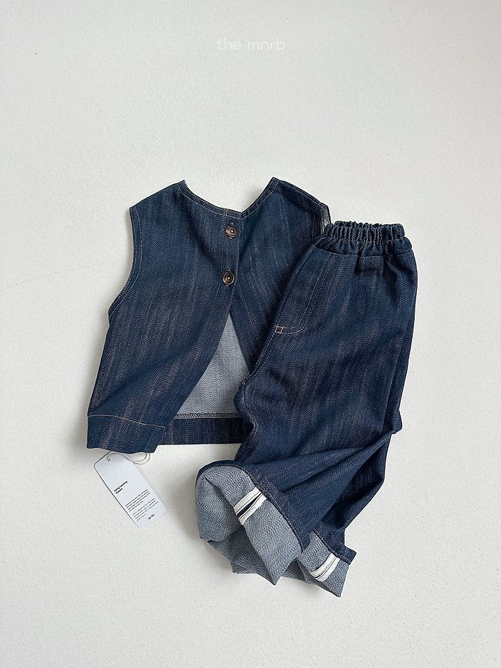 Mini Robe - Korean Baby Fashion - #babyboutique - Non-Fade Denim Pants - 7