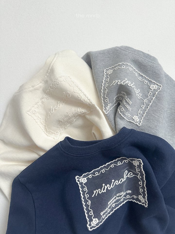 Mini Robe - Korean Baby Fashion - #smilingbaby - Lace Sweatshirt - 4