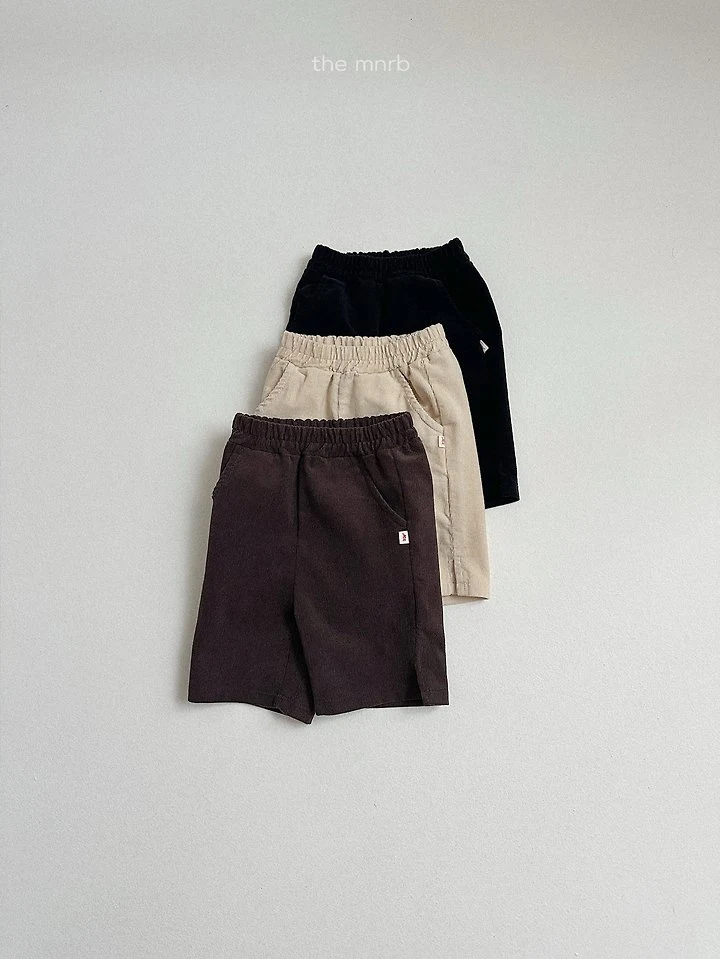 Mini Robe - Korean Baby Fashion - #babyboutique - Corduroy Capri Pants - 3