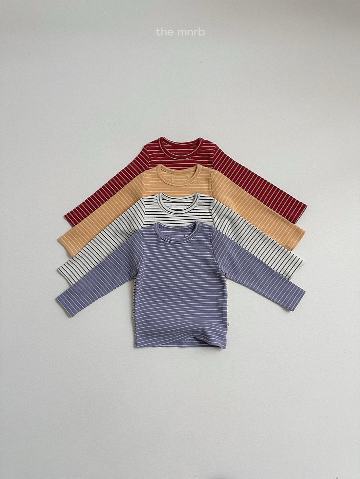 Mini Robe - Korean Baby Fashion - #babyboutiqueclothing - Round Stripe Long Sleeve Tee - 3