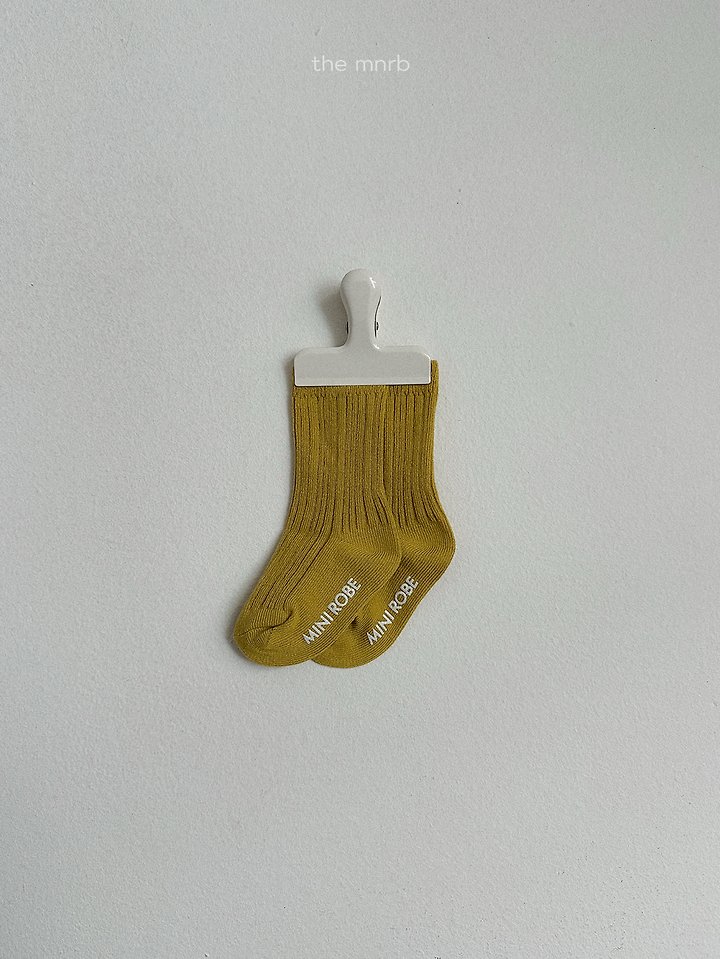 Mini Robe - Korean Baby Fashion - #babyboutiqueclothing - Cotton Rib Socks - 6