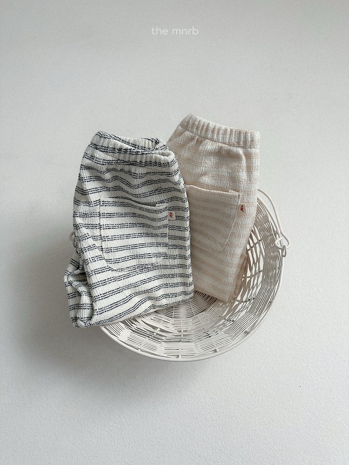 Mini Robe - Korean Baby Fashion - #babyclothing - Day Stripe Jogger Pants - 10