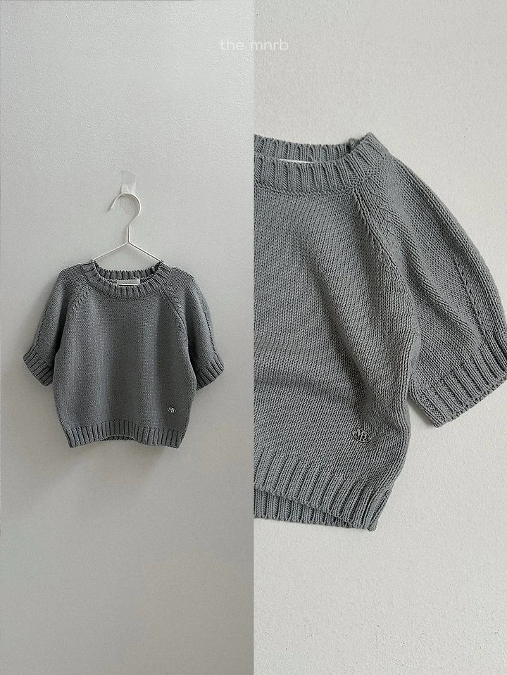 Mini Robe - Korean Baby Fashion - #babyclothing - Emblem Knit Top - 8