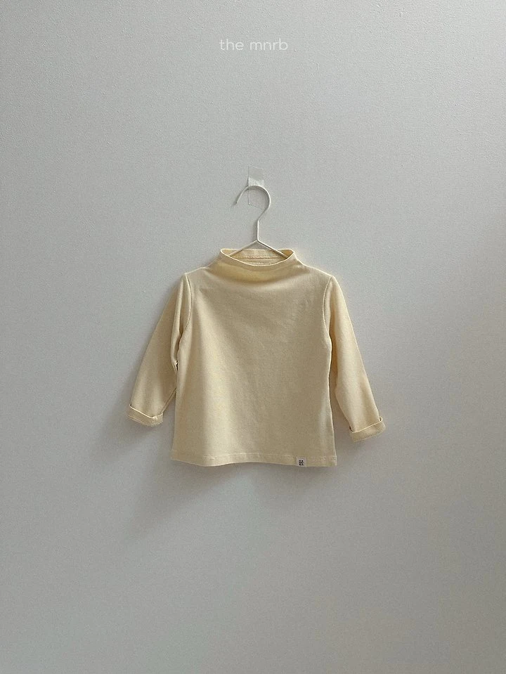 Mini Robe - Korean Baby Fashion - #babyclothing - Blossom Mock Neck Tee - 7