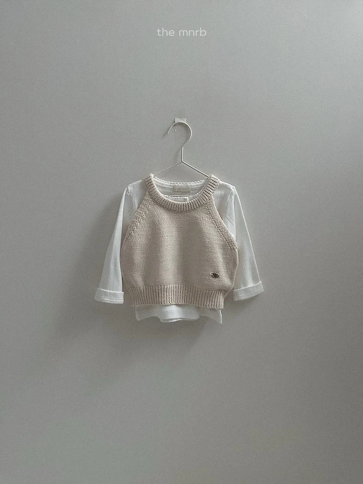 Mini Robe - Korean Baby Fashion - #babyclothing - Halter Neck Knit Top - 6
