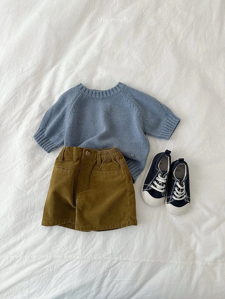 Mini Robe - Korean Baby Fashion - #babyclothing - Corduroy Shorts - 7