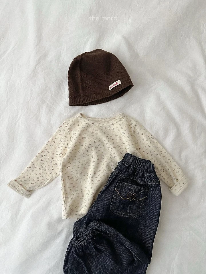 Mini Robe - Korean Baby Fashion - #babyclothing - Stitch Denim Jogger Pants - 11