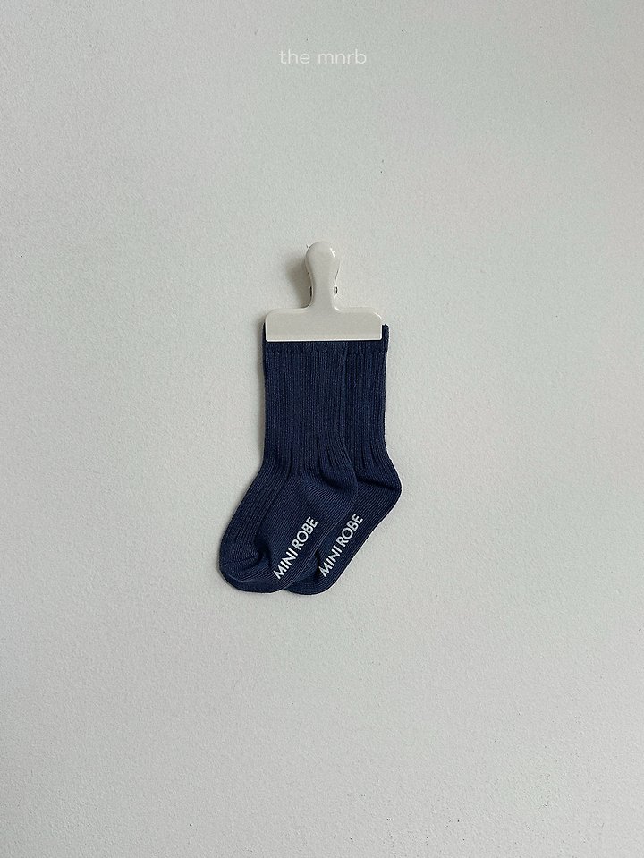 Mini Robe - Korean Baby Fashion - #babyclothing - Cotton Rib Socks - 7