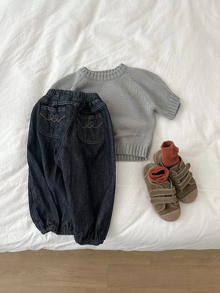 Mini Robe - Korean Baby Fashion - #babyfashion - Emblem Knit Top - 9
