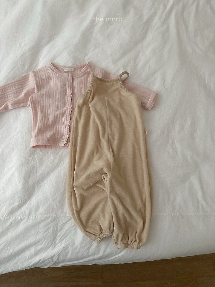 Mini Robe - Korean Baby Fashion - #babyfashion - Terry Overall Pants - 11