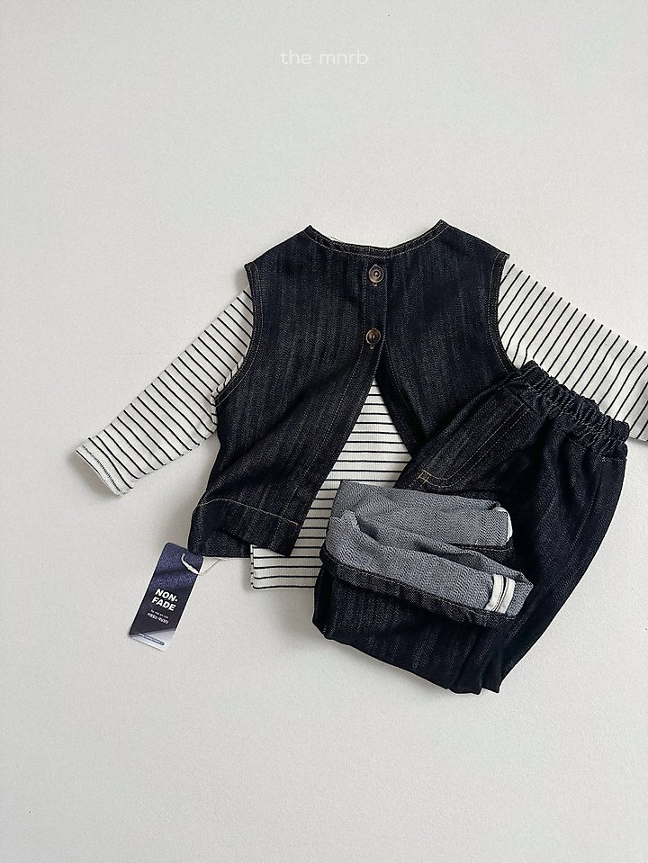 Mini Robe - Korean Baby Fashion - #babyfashion - Non-Fade Denim Pants - 10