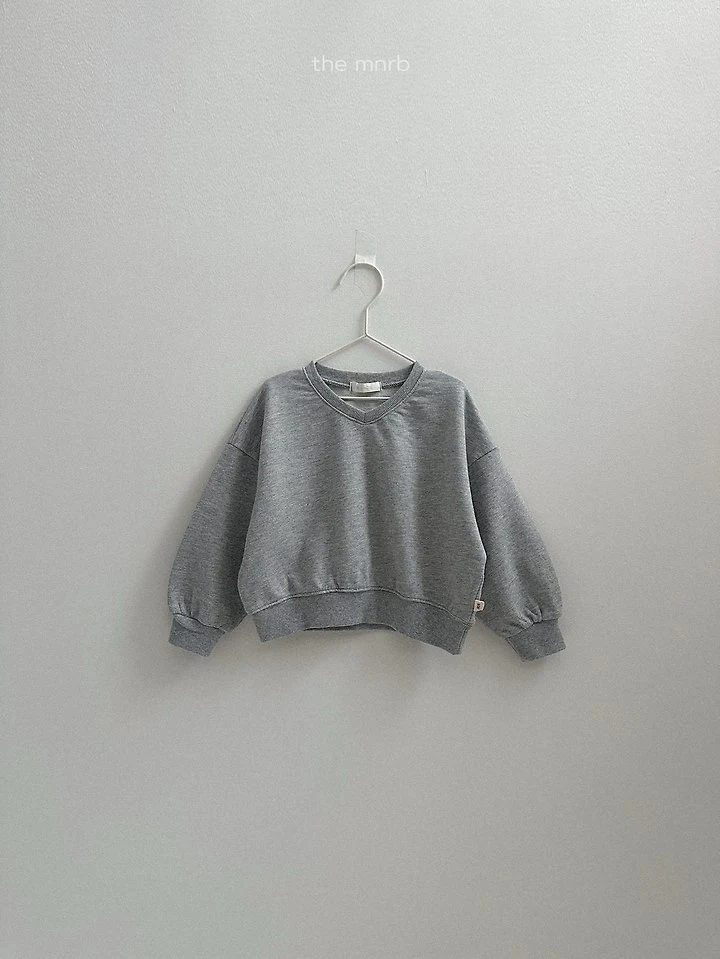 Mini Robe - Korean Baby Fashion - #babyfashion - Low V-Neck Sweatshirt - 5