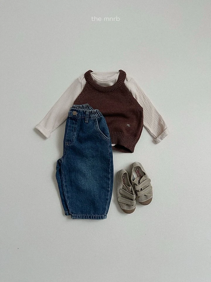 Mini Robe - Korean Baby Fashion - #babyfever - Halter Neck Knit Top - 8