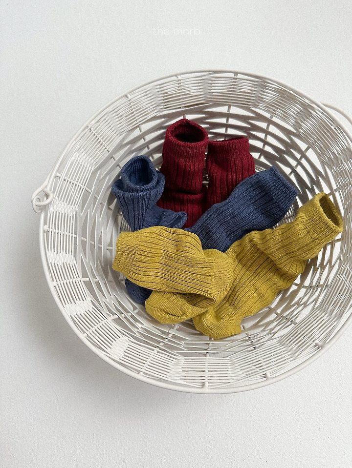 Mini Robe - Korean Baby Fashion - #babyfever - Cotton Rib Socks - 9