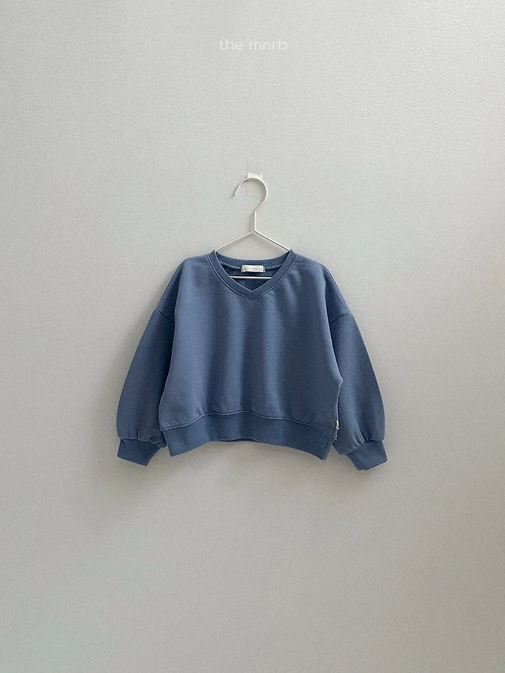 Mini Robe - Korean Baby Fashion - #babyfever - Low V-Neck Sweatshirt - 6