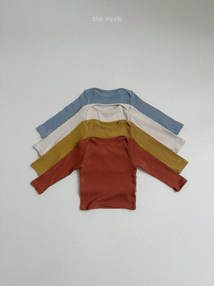 Mini Robe - Korean Baby Fashion - #babyfashion - Critic Ribbed Tee - 4