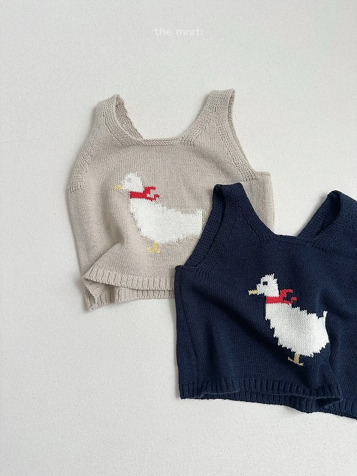 Mini Robe - Korean Baby Fashion - #babygirlfashion - Duck Vest