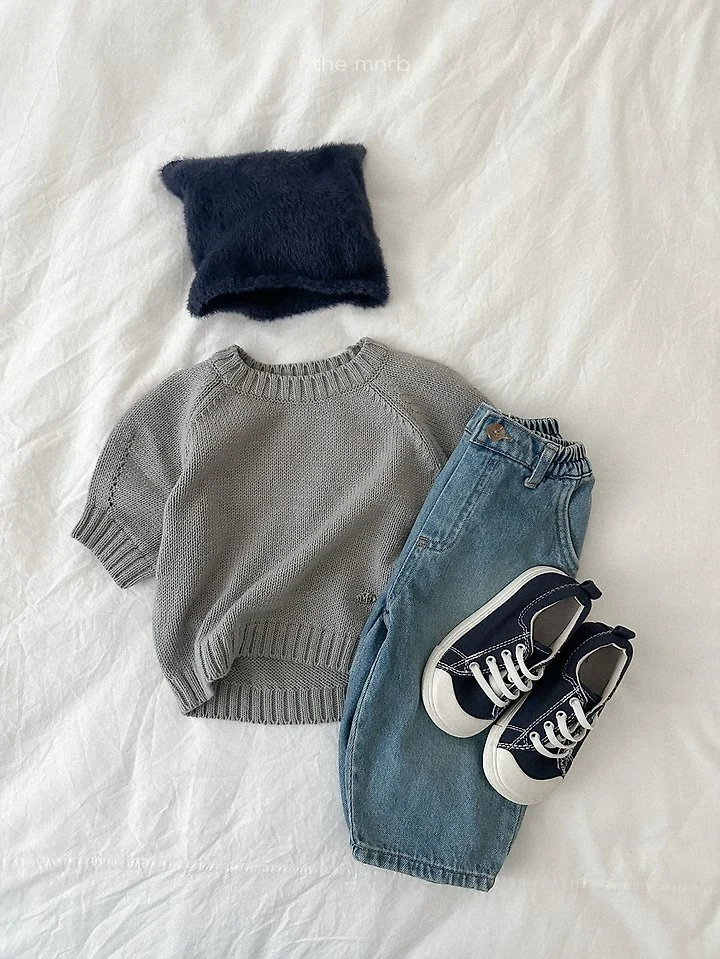 Mini Robe - Korean Baby Fashion - #babygirlfashion - Emblem Knit Top - 11